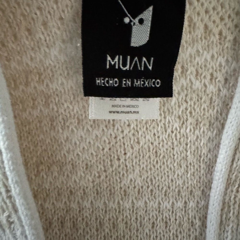 Muan Tzolkin Venus Ivory & Beige Pashmina/Poncho/Jorongo One Size EUC - Picture 12 of 13